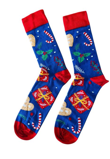 Sosete de Craciun Barbatesti ,Imprimeu decoratinI craciun,Engros